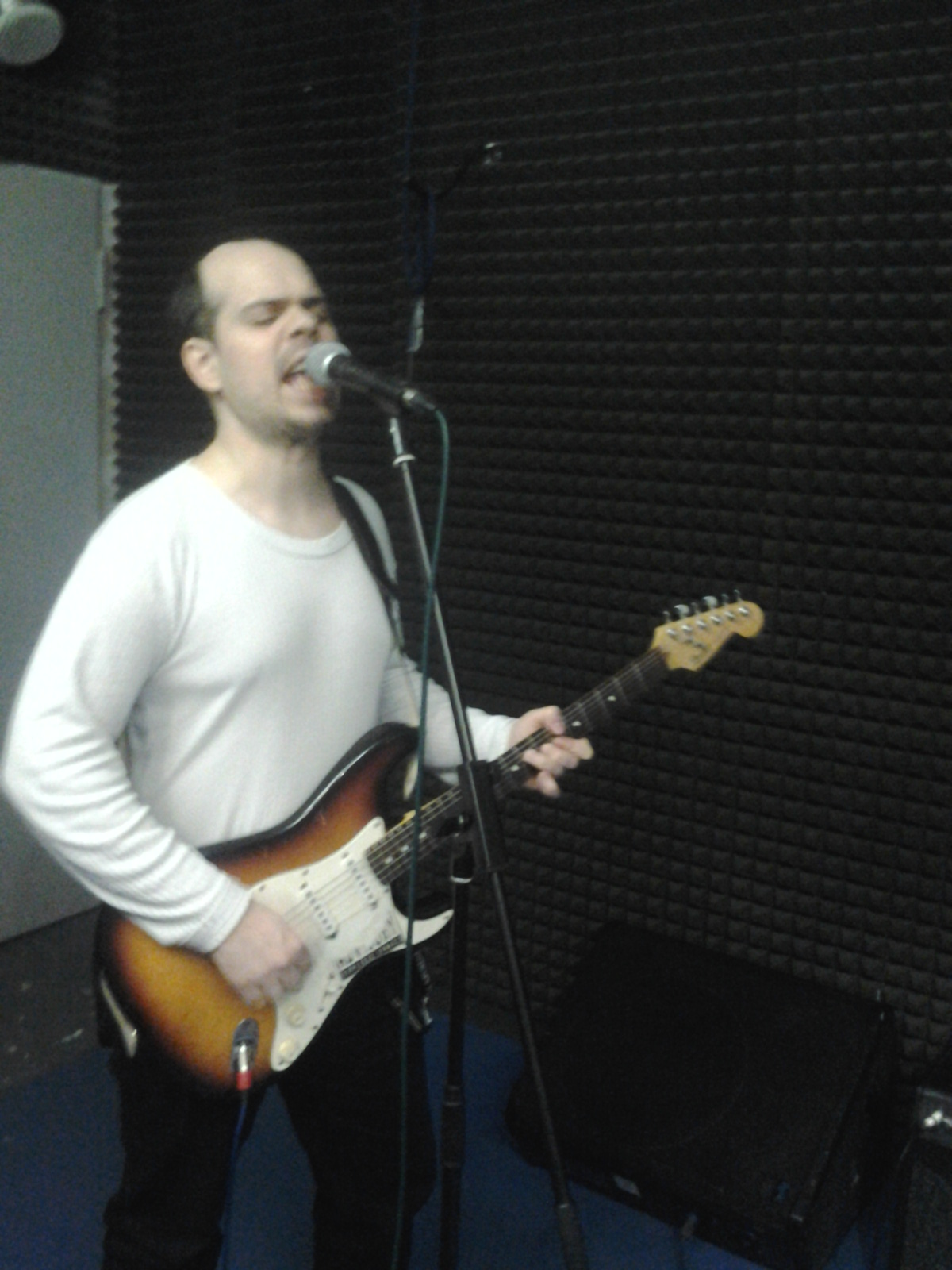 Baltus inside of our rehearsal room in Werk9