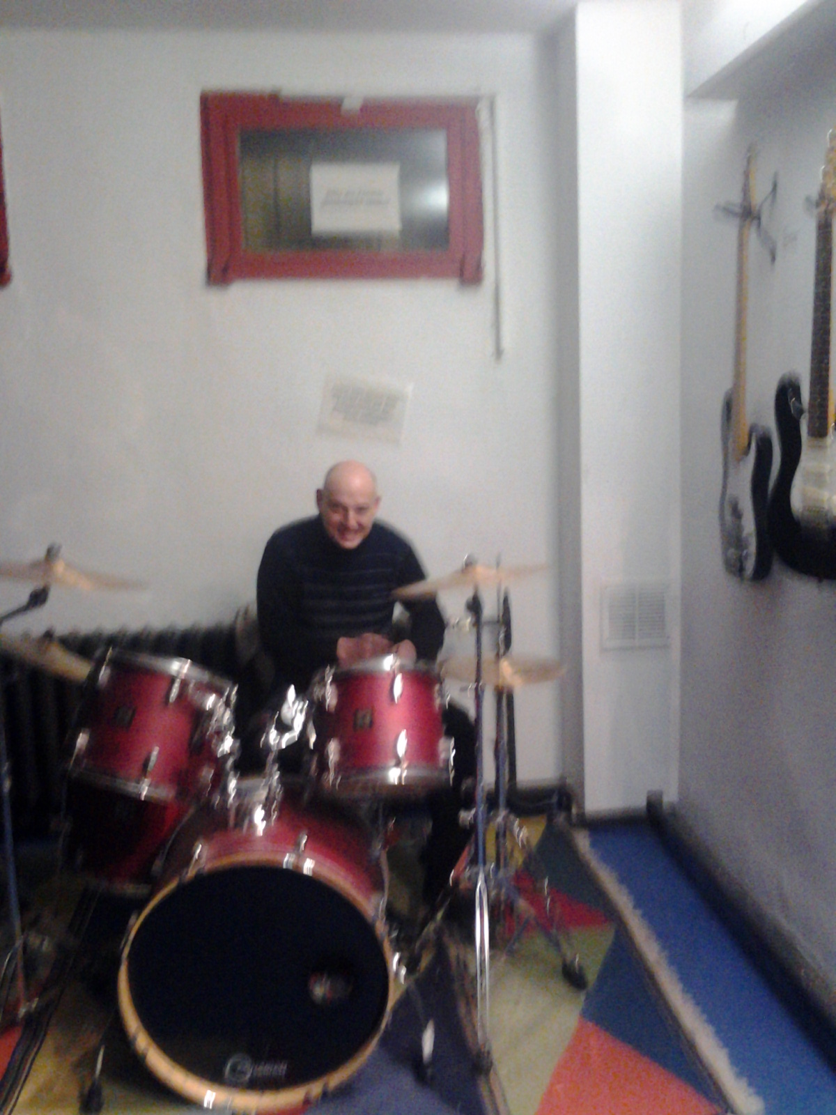Paul inside of our rehearsal room in Werk9