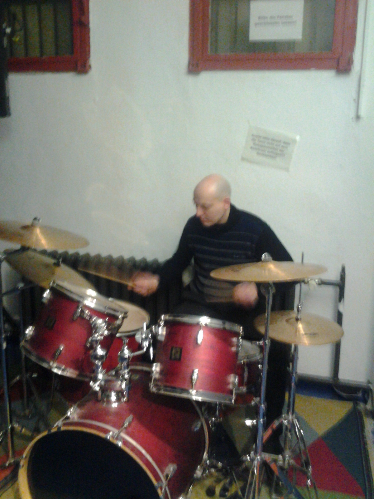 Paul inside of our rehearsal room in Werk9